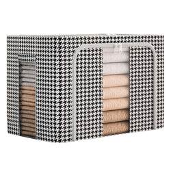 Houndstooth quilt storage bag storage bag clothing large capacity quilt luggage moving packing bag artifact