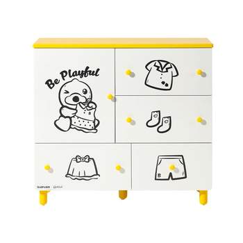Quanyou b.duck co-branded children's cute storage cabinet