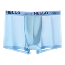 Mens underwear boys pure cotton antibacterial boxer briefs mens sports breathable large size boxer shorts summer thin style