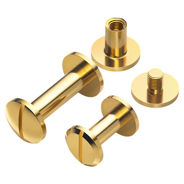 Pure brass screws, mother rivets, flat face lock, arc head, letters, ledger, belt, album connection accessories M4