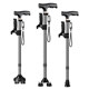 Telescopic, lightweight, multifunctional light-resistant anti-slip elderly crutches