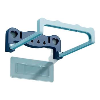Foldable wall-mounted washbasin rack bathroom without punching storage rack bathroom toilet toilet bath foot basin storage rack universal