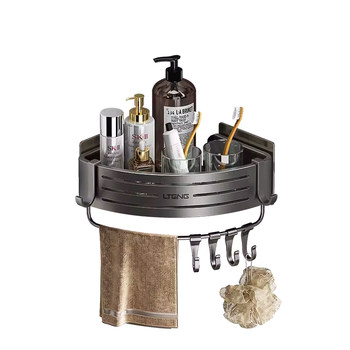 Bathroom shelf without punching bathroom tripod