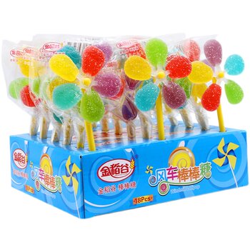 Children's Creative and Fun Colorful Pinwheel Gummy Candy Sticks, Fruit Juice Gummies, Casual Candy Snacks, Bulk Wholesale
