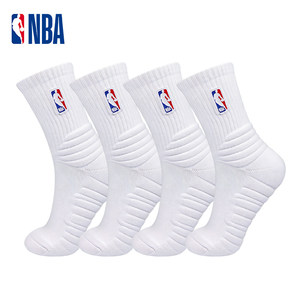 NBA袜子男士秋冬中筒青少年运动休闲毛巾底加厚篮球吸汗透气棉袜