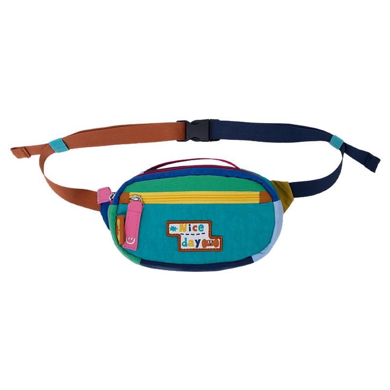 Ruosu Liangpin Outdoor Contrast Color Crossbody Sports Women's Chest Bag