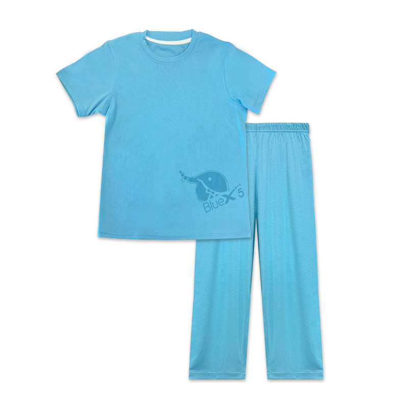 Little Blue Elephant T-shirt nine-point pants home wear suit summer