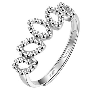 pt.charm women’s imitation diamond faceted ring