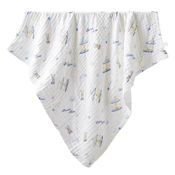 October crystal baby gauze bath towel