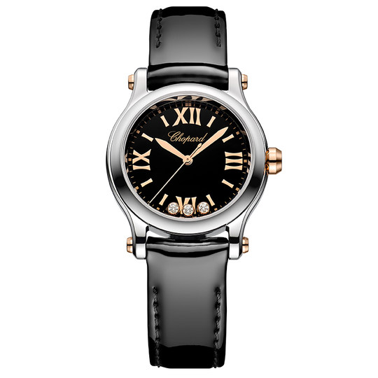 Chopard Кварцевые часы 36 мм из черного золота с бриллиантами