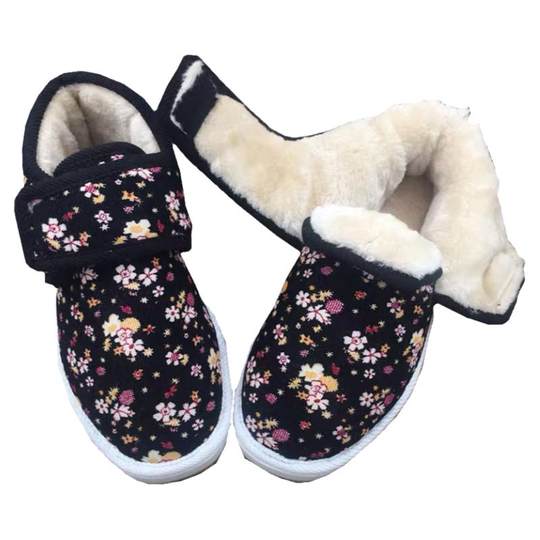 Утепленная бархатная подошва ручной работы из говяжьего сухожилия, теплая хлопковая обувь из хлопка.