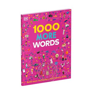 Pre-sale english original version dk 1000 more words 1000 common english vocabulary accumulation nouns, adjectives, verbs teaching materials and aids for improving children's reading comprehension and writing skills