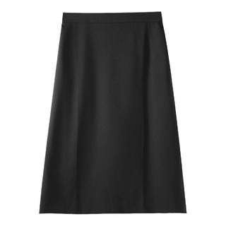 Chicbliss mid-length commuting rear slit skirt