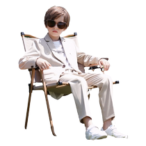 Romon boys suit suit British childrens casual small suit handsome high-end 2024 new medium and large childrens dress