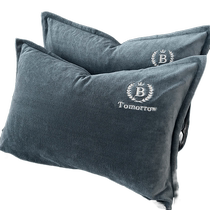 Light luxury milk velvet pillowcase pair solid color 48x74cm thickened pillowcase flannel surface pillow core liner cover