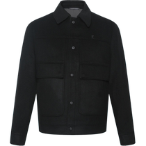 (Cashmere) Lilanz Official Woolen Coat Mens Business Casual 2024 Winter White Duck Down Jacket Men