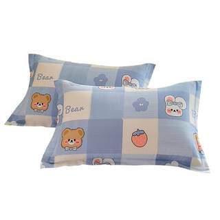 A pair of 100% cotton pillowcases thickened 100% cotton pillowcases
