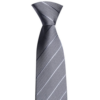 Black tie zipper free business gray
