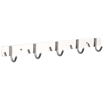 Stainless steel row hooks kitchen wall hooks bathroom hangers punchable strong load-bearing row hooks 3148