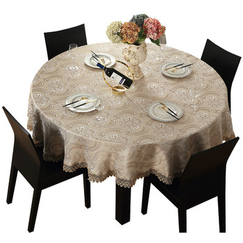 European style round romantic lace round table dining table cloth European style round romantic lace round table dining table cloth