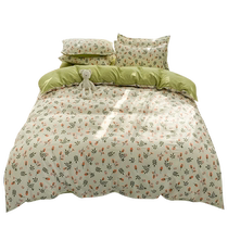 Quilt cover single piece student dormitory single 150x200x230 non-cotton pure cotton quilt cover three-piece set sheet 1 5 meters