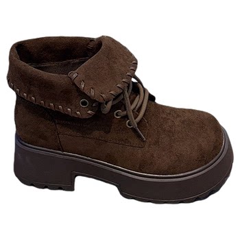 Handsome retro motorcycle boots, slim and versatile work boots trend