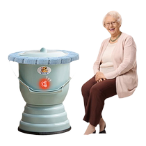 Elderly Private plus High-footed spittoon Home Bedroom with lid removable toilet Toilet Adult Up night pot Pee Basin