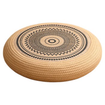 Jute futon cushion for home use on floor
