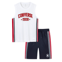 (Self-operated) Converse childrens clothing boys basketball uniform suit quick-drying Xia Xinzhong big childrens vest sports shorts trendy