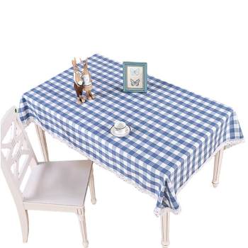 Plaid tablecloth tablecloth rectangular coffee table cloth Plaid tablecloth tablecloth rectangular coffee table cloth