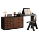 Italian lacquered dressing table chest