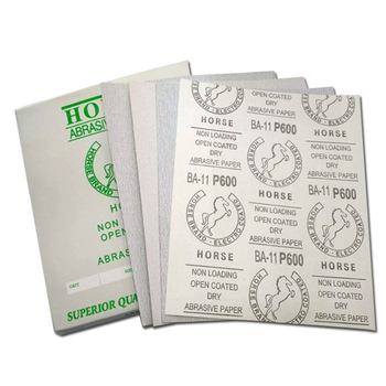 Latex paper white horse dry sanding paper dry sand sandpaper woodworking latex furniture paint abrasive abrasive coating