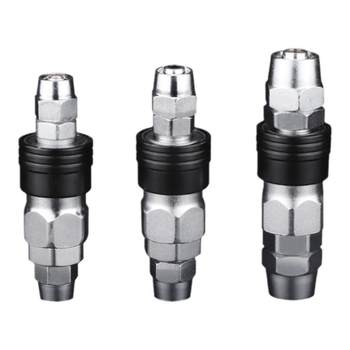 Pneumatic quick connector C-type self-locking nail gun barrel air compressor air pump accessories tools trachea male and women quick plug tee