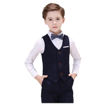 Childrens dress boys suit piano performance costume flower boy vest little host suit