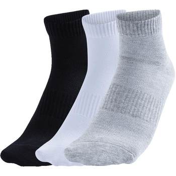 ANTA flat mid-calf socks three pairs for men and women sweat-absorbent cotton all-match sports socks ຖົງຕີນກິລາແລ່ນບ້ວງ