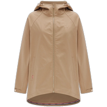 Navigare Italian dinghy khaki windbreaker womens soft shell assault jacket autumn mid-length coat