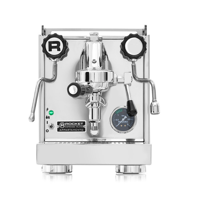 Commercial semi-automatic coffee machine in Italy