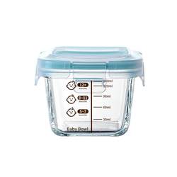 Baby supplementary food box can cook microwave furnace heating glass fresh -keeping box Baby mini lunch box packing bento bowl