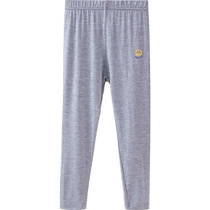 Red Bean Girls Leggings Summer Thin Childrens Nine-Point Pants Medium and Big Childrens Girls Modal Lightweight Outerwear Pants