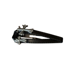 k Luo Xin ໜັງສີດຳ bangs clip retro gothic style niche high-end side clip BB clip seamless hair clip