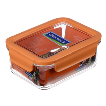 (Self-operated) Glasslock glass crisper lunch box lunch box sealed box microwave rectangular tempered