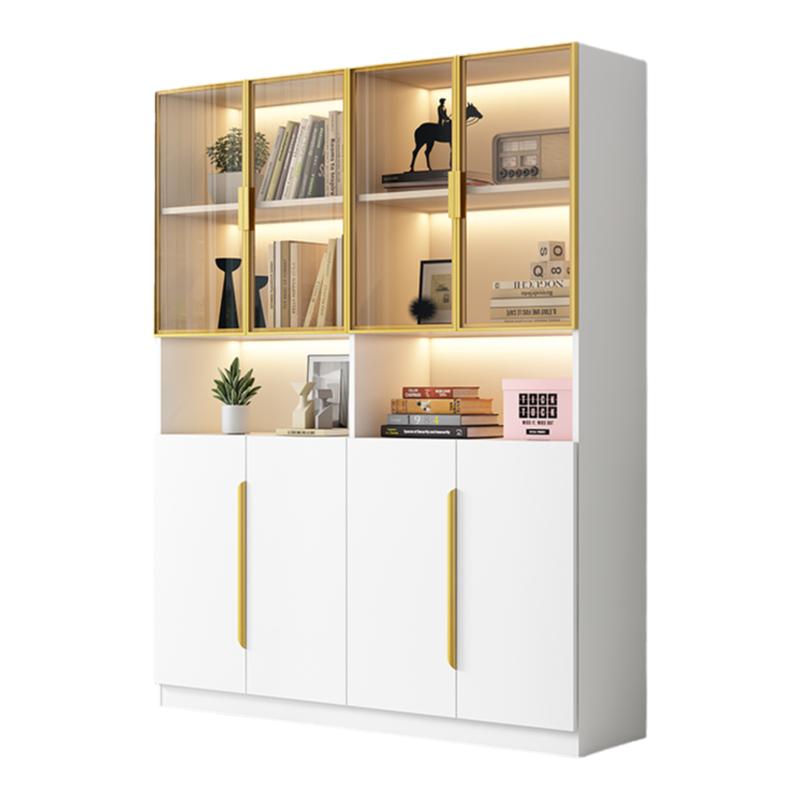 Sinanqin dustproof glass bookcase installed upstairs