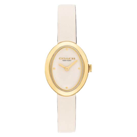 Кварцевые женские часы Coach Belt с овальным диском и маленькой ванной