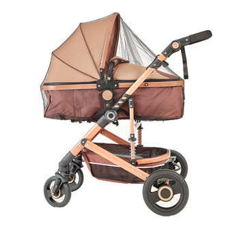 Stroller Mosquito Net Full Cover Universal Baby Stroller Windproof Sunshade Encrypted Mesh Umbrella Carriage Blackout Anti-mosquito Cover