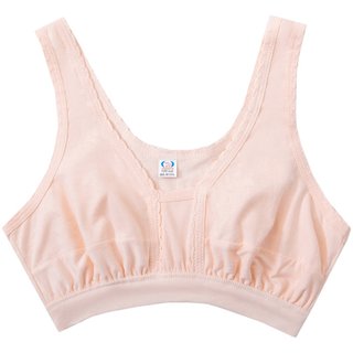 Summer thin middle-aged and elderly women's sling half vest women's cotton bra without rims for the elderly vest-style bra
