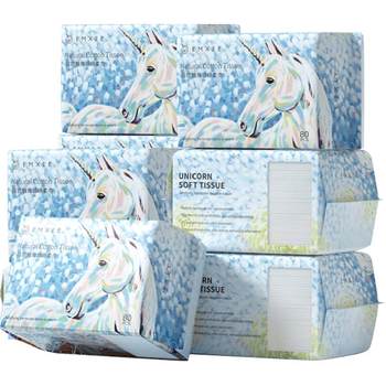 Manxi Unicorn Soft Tissue Baby Non-Cotton Soft Tissue Baby Wet and Dry Face Washing Towel Yunrou Tissue