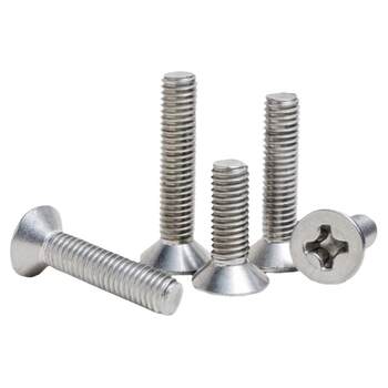 304 stainless steel cross flat head screw countersink