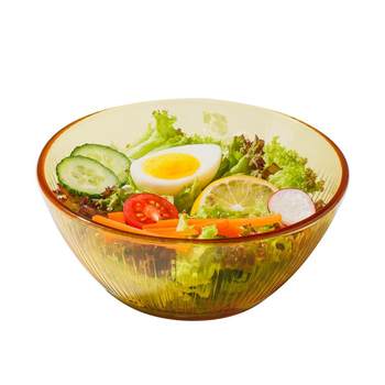 Corning Amber Glass Tableware Set Rice Bowl Noodle Bowl Soup Bowl Glass Bowl High Temperature Resistant Bowl Salad Bowl Set Home
