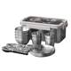 LTHW Travel Outdoor Tableware Portable Storage Set 304 Stainless Steel Camping Supplies Equipment Picnic Bowls and Pins