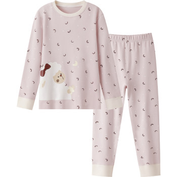 Ying's girls' long-sleeved warm autumn coat and long johns set
